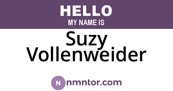 Suzy Vollenweider