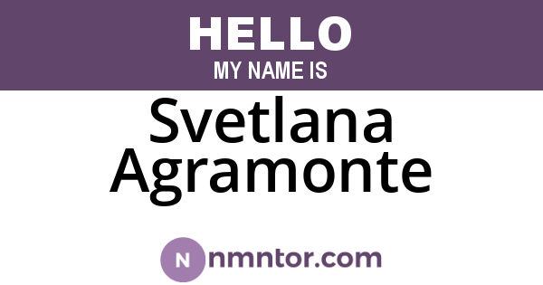 Svetlana Agramonte