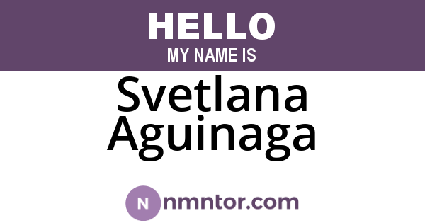 Svetlana Aguinaga