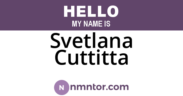 Svetlana Cuttitta