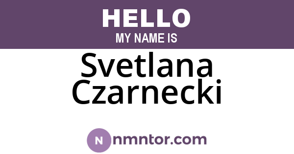 Svetlana Czarnecki