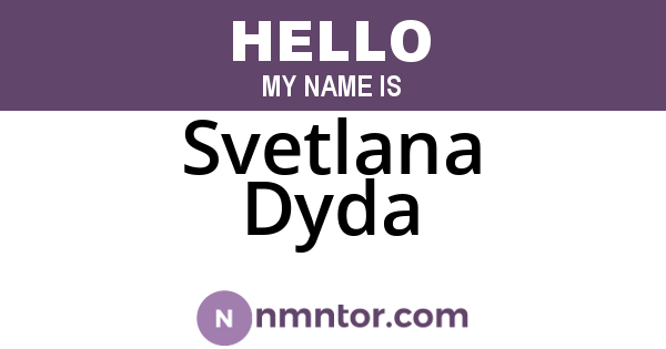 Svetlana Dyda