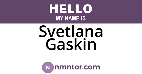 Svetlana Gaskin