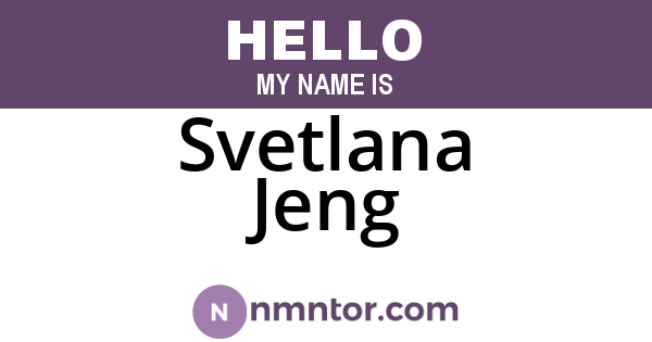 Svetlana Jeng