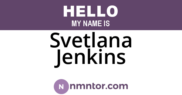 Svetlana Jenkins