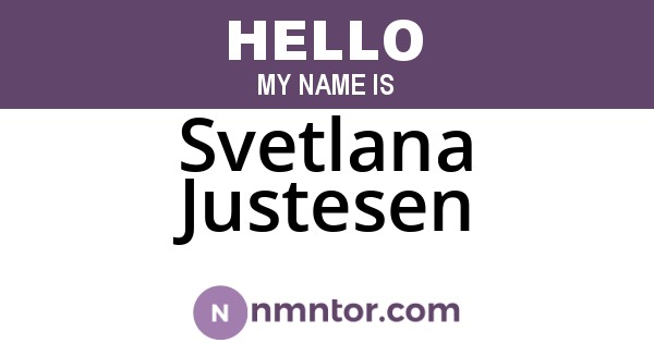 Svetlana Justesen