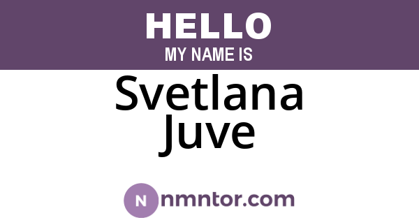 Svetlana Juve