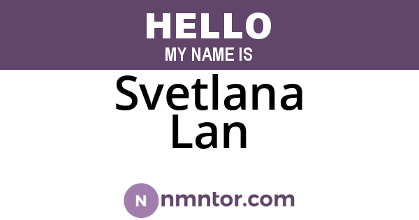 Svetlana Lan
