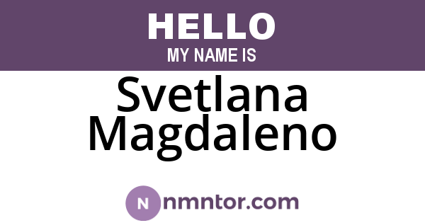 Svetlana Magdaleno