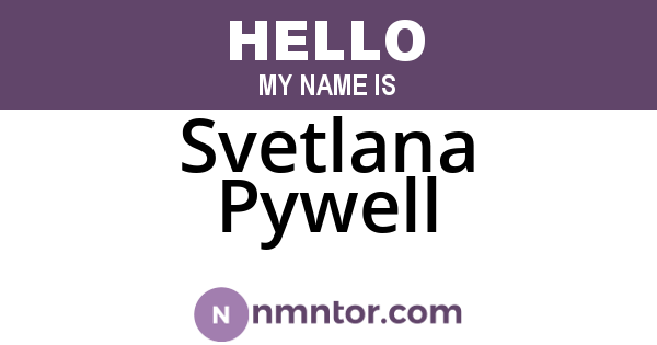 Svetlana Pywell