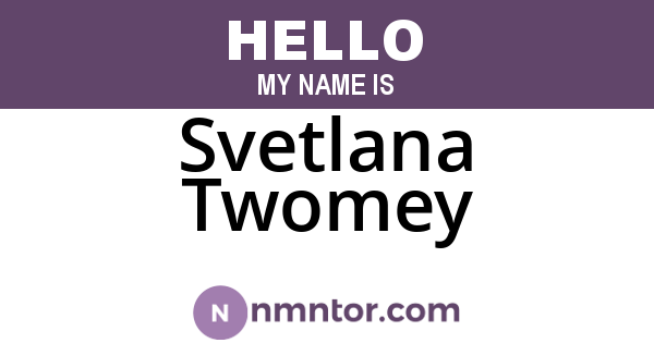 Svetlana Twomey