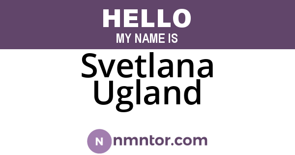 Svetlana Ugland