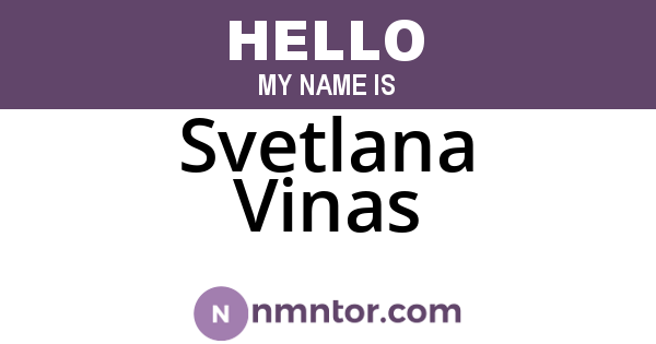 Svetlana Vinas