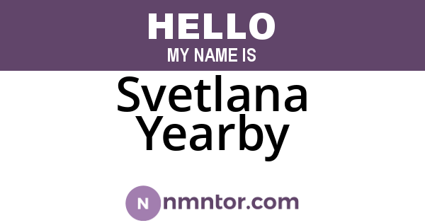Svetlana Yearby