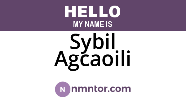 Sybil Agcaoili