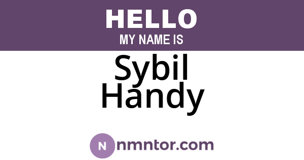 Sybil Handy