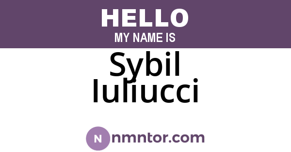 Sybil Iuliucci
