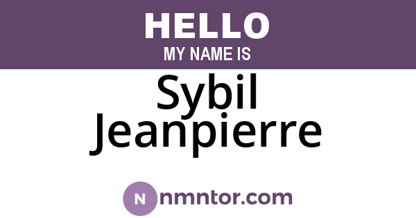 Sybil Jeanpierre