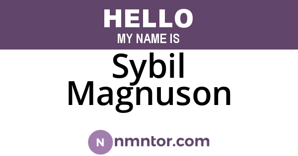 Sybil Magnuson