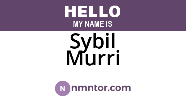 Sybil Murri