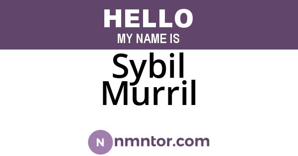 Sybil Murril
