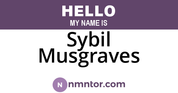 Sybil Musgraves