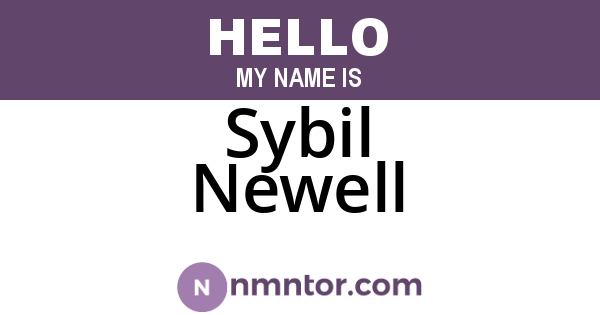 Sybil Newell