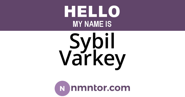Sybil Varkey