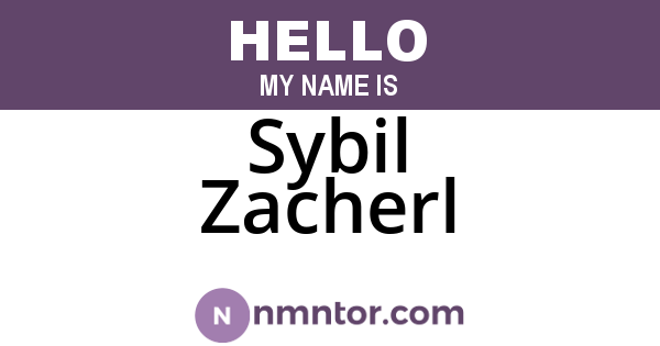 Sybil Zacherl