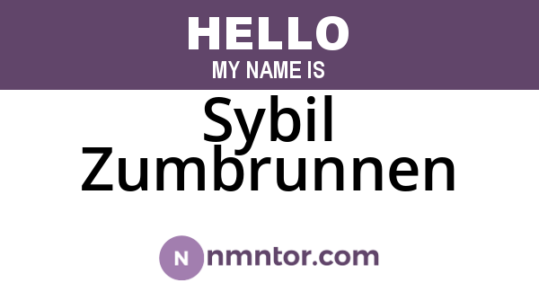 Sybil Zumbrunnen