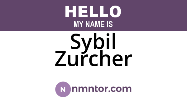 Sybil Zurcher