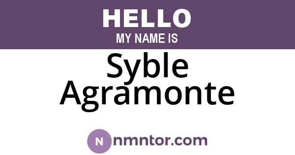 Syble Agramonte