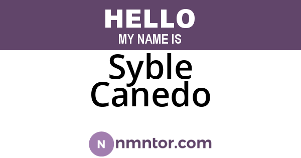 Syble Canedo