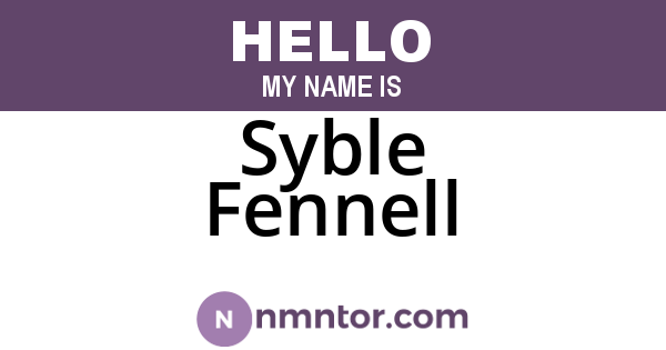 Syble Fennell