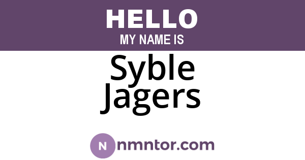 Syble Jagers