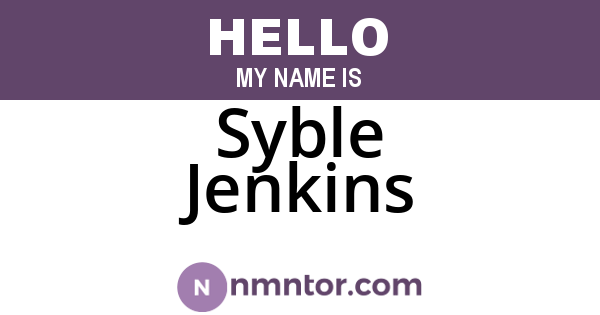 Syble Jenkins