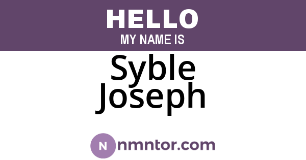 Syble Joseph