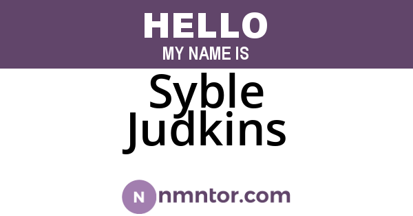 Syble Judkins