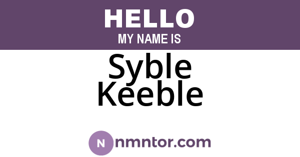 Syble Keeble