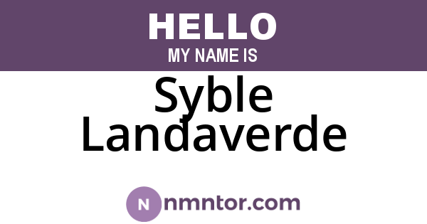 Syble Landaverde