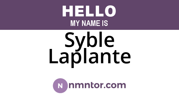 Syble Laplante