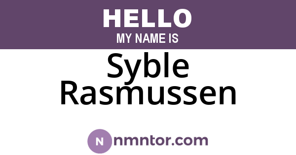 Syble Rasmussen