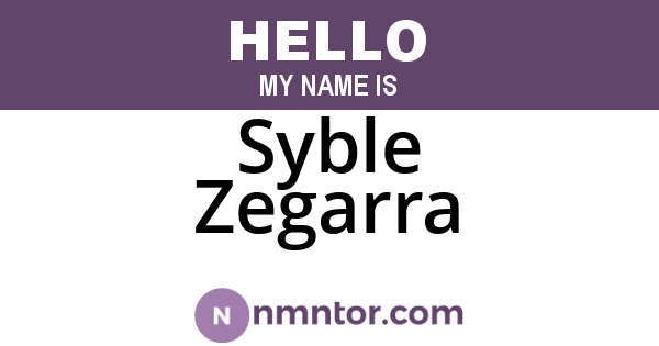 Syble Zegarra