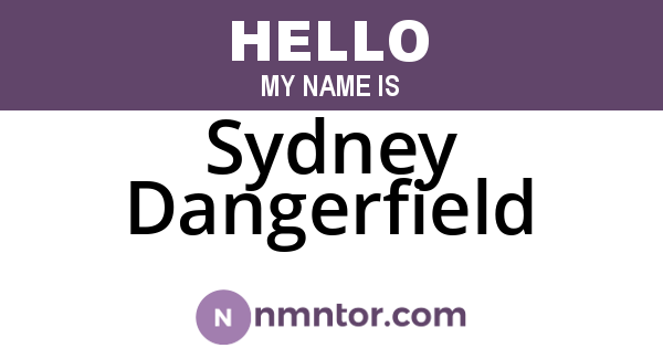Sydney Dangerfield