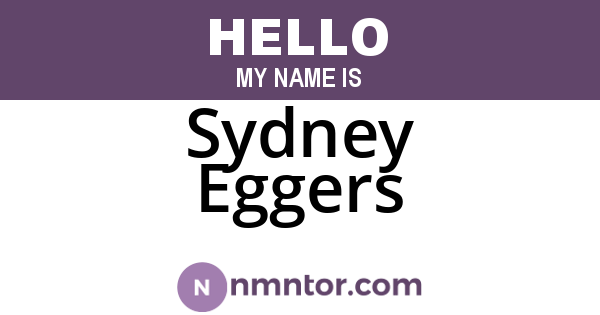 Sydney Eggers