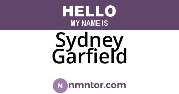 Sydney Garfield