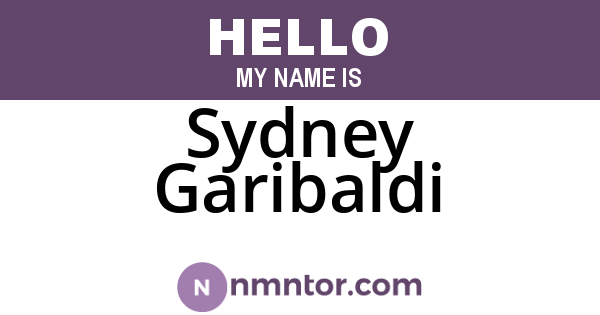 Sydney Garibaldi