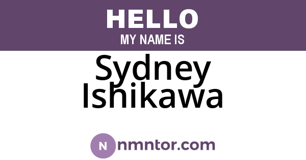 Sydney Ishikawa