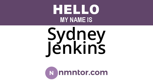 Sydney Jenkins