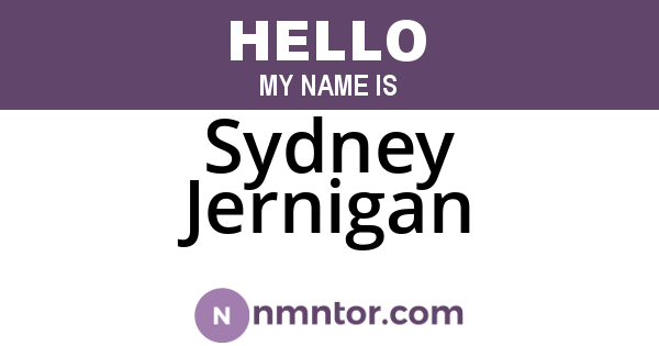 Sydney Jernigan